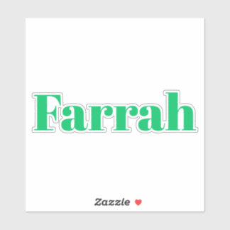 Farrah Sticker