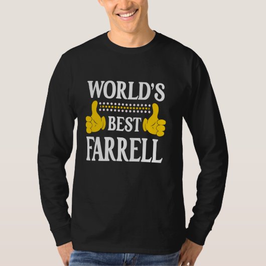 Farrell Achternaam Team Familie Achternaam World's T-shirt (Voorkant)