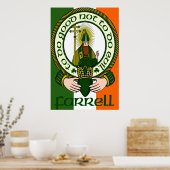 Farrell Clan Motto Poster Print (Keuken)