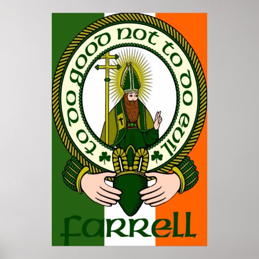 Farrell Clan Motto Poster Print (Voorkant)