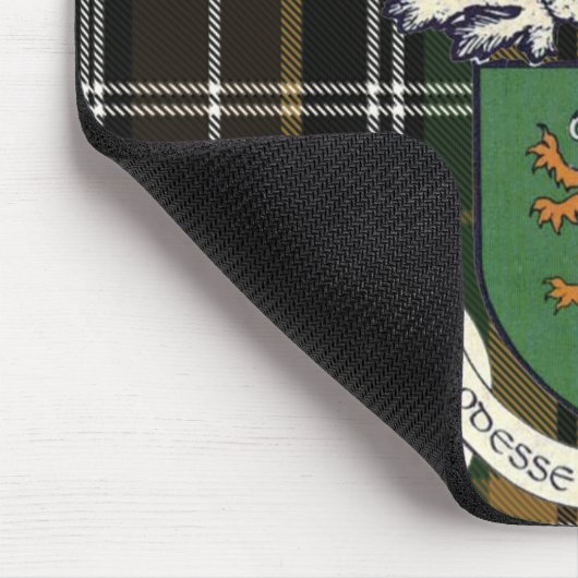 Farrell Clan van het Ierse wapenschild Mousepad Muismat (Hoek)