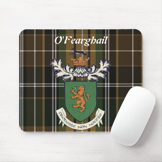 Farrell Clan van het Ierse wapenschild Mousepad Muismat (Met muis)