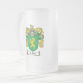 FARRELL FAMILY CREST - FARRELL COAT OF ARMS MATGLAS BIERPUL (Voorkant links)