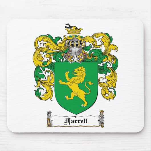 FARRELL FAMILY CREST - FARRELL COAT OF ARMS MUISMAT (Voorkant)