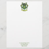 Farrell Family Crest Letterhead Briefhoofd Sjabloon (Voorkant)