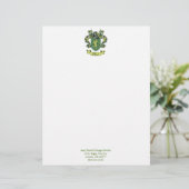 Farrell Family Crest Letterhead Briefhoofd Sjabloon (Staand voorkant)