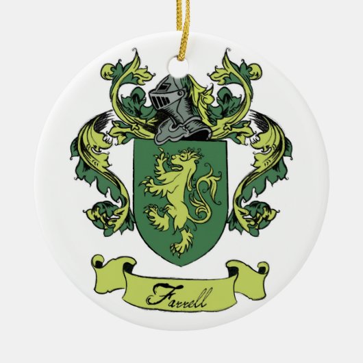 Farrell Family Geneology Crest Ornament (Voorkant)