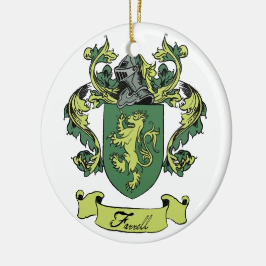 Farrell Family Geneology Crest Ornament (Links)