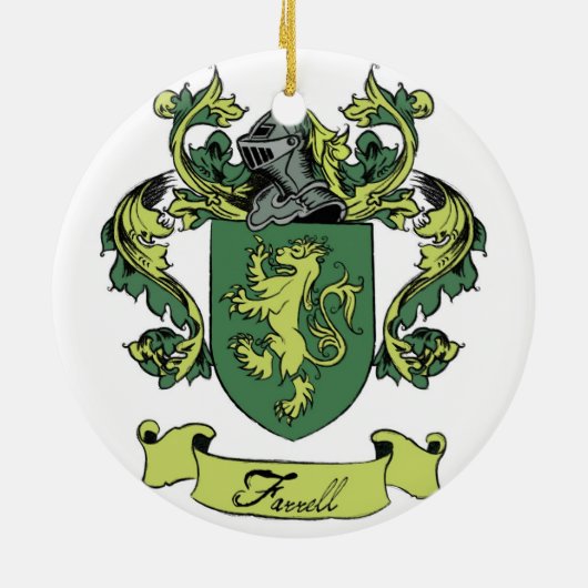 Farrell Family Geneology Crest Ornament (Achterkant)