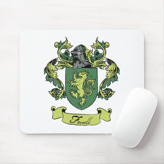 Farrell Family Heraldry Crest Muismat (Met muis)