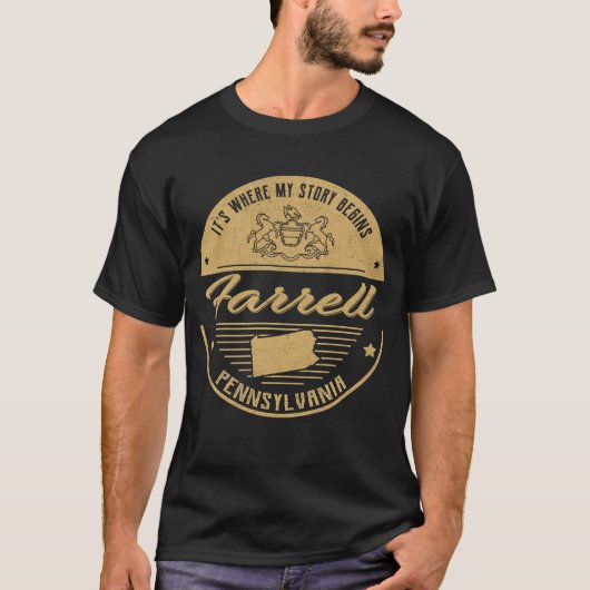 Farrell Pennsylvania, waar mijn verhaal begint T-shirt (Voorkant)