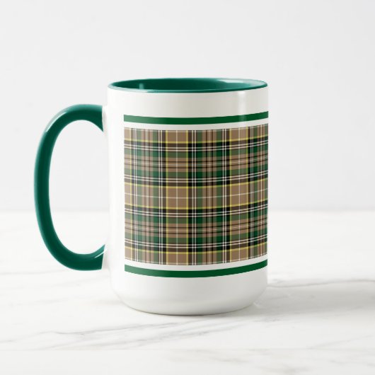Farrell Tartan Pattern Tan Irish Pset Mok (Links)