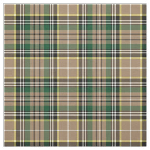 Farrell Tartan Pattern Tan Irish Pset Stof
