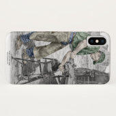 Farrier Blacksmith met Anvil Case-Mate iPhone Case (Achterkant (horizontaal))