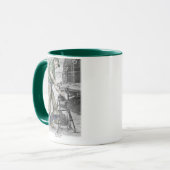 Farrier Blacksmith met Anvil Mok (Voorkant links)