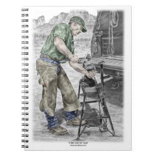Farrier Blacksmith met Anvil Notitieboek