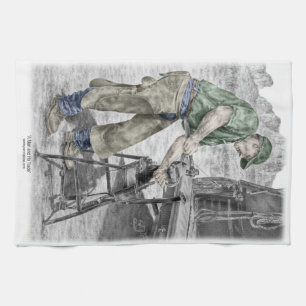 Farrier Blacksmith met Anvil Theedoek