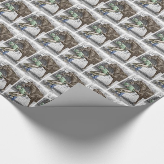 Farrier Blacksmith Shoeing Horse Cadeaupapier (Hoek)