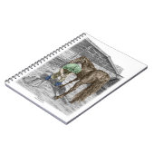 Farrier Blacksmith Trimming Horse Hoof Notitieboek (Linkerzijde)