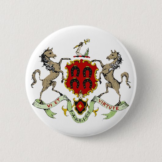 FARRIER CREST RONDE BUTTON 5,7 CM (Voorkant)