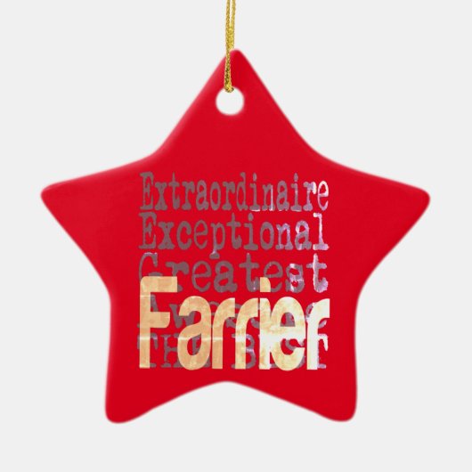 Farrier Extraordinaire Keramisch Ornament (Voorkant)