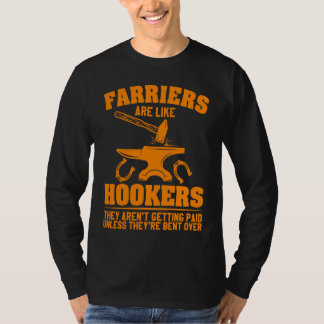 Farrier  For Men Women Cool Blacksmith Forger Gag T-shirt