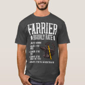 Farrier Hoefijzer Cadehoed Tools T-shirt (Voorkant)