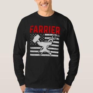 Farrier Hoefijzer Hoof Trimming Equine Shoeing 21 T-shirt