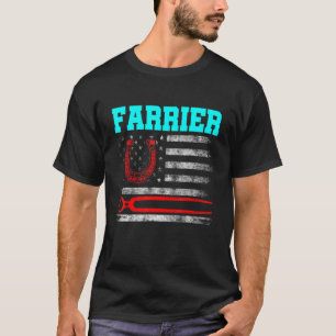 Farrier Hoefijzer Hoof Trimming Equine Shoeing _36 T-shirt