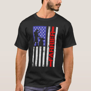 Farrier Hoefijzer Hoof Trimming Equine Shoeing _50 T-shirt