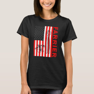 Farrier Hoefijzer Hoof Trimming Equine Shoeing 70 T-shirt
