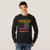 Farrier Hoefijzer Hoof Trimming Equine Shoeing 93 T-shirt (Voorkant volledig)