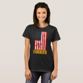 Farrier Hoefijzer Hoof Trimming Equine Shoeing T T-shirt (Voorkant volledig)