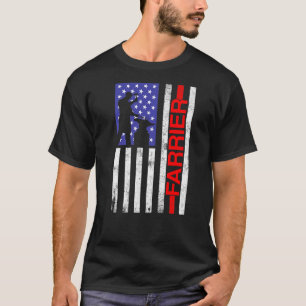 Farrier Hoefijzer Hoof Trimming Equine Shoeking T-shirt