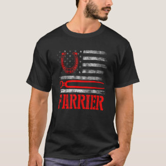 Farrier Hoefijzer Hoof Trimming Equine Shoeve 4 T-shirt