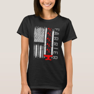 Farrier Hoefijzer Hoof Trimming Equine Shoeve 4 T-shirt