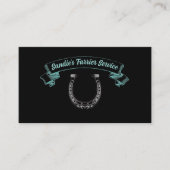 Farrier Hoefijzer Service Visitekaartje (Voorkant)