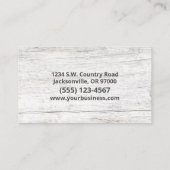 Farrier Hoefijzer Service Wood Visitekaartje (Achterkant)