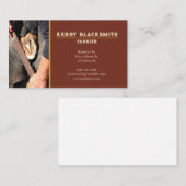 Farrier Horseshoeing + Barefoot Trim, Rust + Gold Visitekaartje (Voorkant / Achterkant)