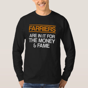 Farrier Money Hoefijzer Hoof Trimming Equine Shoei T-shirt