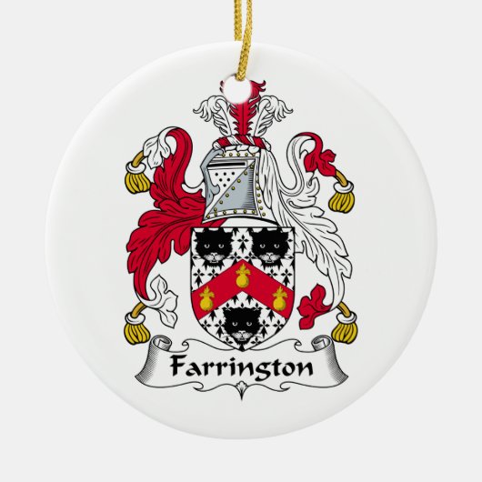 Farrington Family Crest Keramisch Ornament (Voorkant)