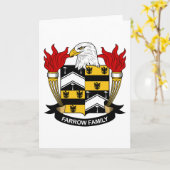 Farrow Family Crest Kaart (Gele Bloem)