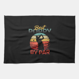 Fars Day Best Poppy Par Golf's Dad Grandpa Mannen Theedoek
