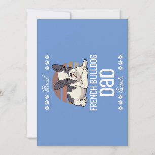 Fars Day Hondenliefhebber Pet Owner Frenchie Dad F Feestdagenkaart