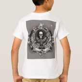 Farsi Flaming Skull Graphic Kinder T-shirt (Achterkant)