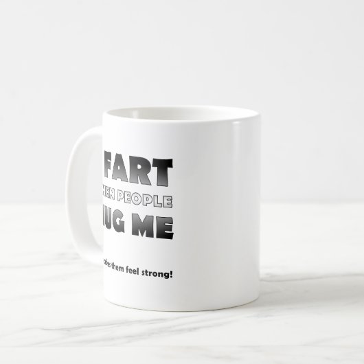 Fart als mensen me neerhalen koffiemok (Voorkant links)