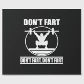 Fart Funny Gym Workout Squat for Bodybuilder Cadeaupapier (Vlak)