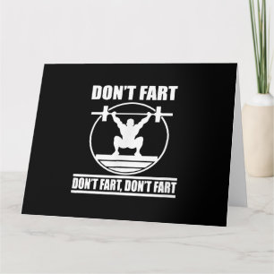 Fart Funny Gym Workout Squat for Bodybuilder Kaart