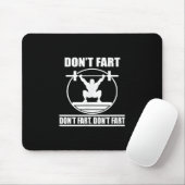 Fart Funny Gym Workout Squat for Bodybuilder Muismat (Met muis)