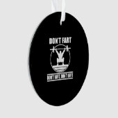 Fart Funny Gym Workout Squat for Bodybuilder Ornament (voorkant)